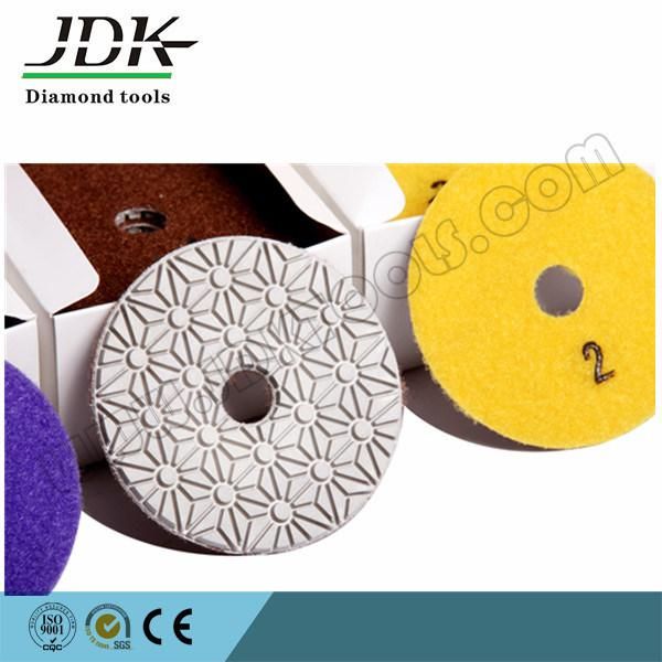 Hot Seller 3 Steps Diamond Wet Polishing Pads for Granite