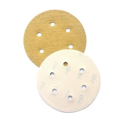 5 Inch Sanding Disc 125mm Polishing Pad Yellow Color for Wood