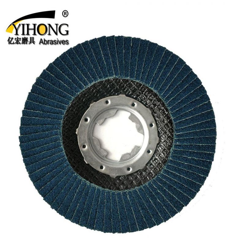 High Quality Wear-Resisting X Lock 115mm/125mm Zirconia Alumina Flap Disc for Grinding Stainless Steel and Metal