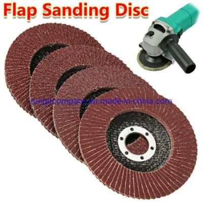 4-1/2&quot; X7/8&quot; Aluminum Oxide 40 Grit 4.5&quot; Grinding Sanding Discs Flap Wheels for Electric Power Tools