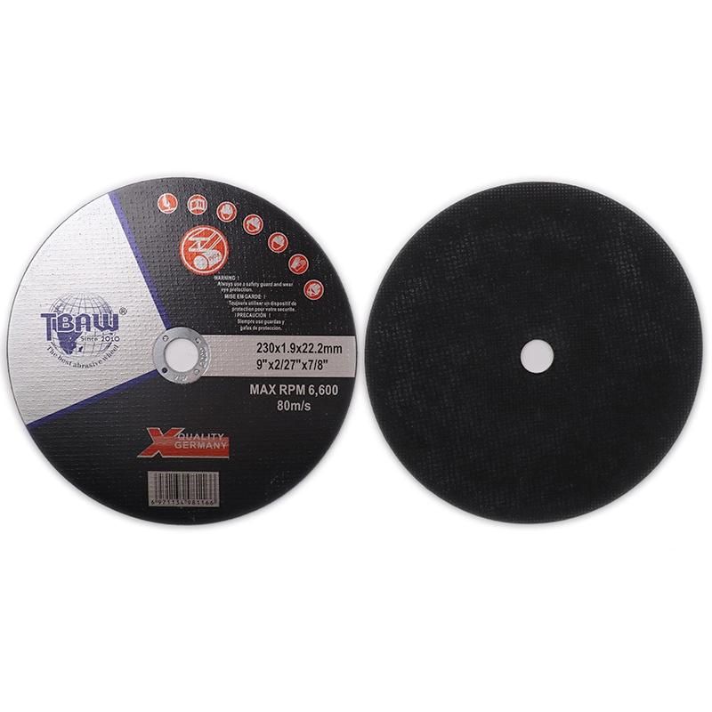 China Factory OEM 230X1.9X22mm Ultra Thin Stainless Steel  Cutting  Discs  for Angle Grinde