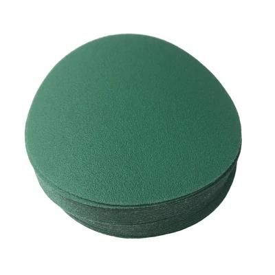100mm/125mm/150mm/180mm/225mm Green Pet Film Sanding Paper Sanding Disc Velcro Sanding Disc