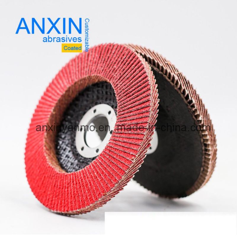 Ceramic Flap Disc with Metal Thread Hub