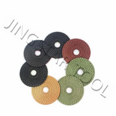 4&quot; 100mm Marble Floor Polishing Pads for Wet Use Flexible Polishing Pad