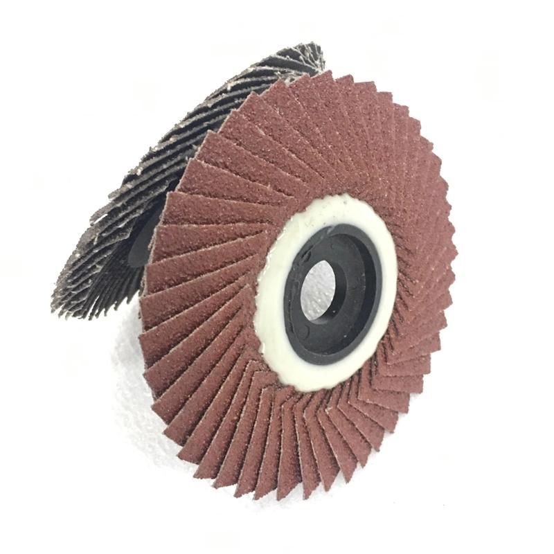 High Quality Premium Wear-Resisting 100mm Aluminium Oxide Radial Flap Disc for Grinding Stainless Steel and Metal