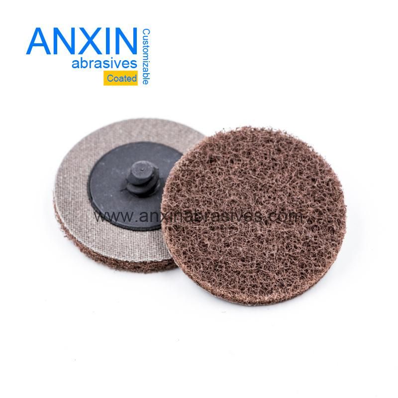 Quick Change Non-Woven Disc with Brown Cloth Backing