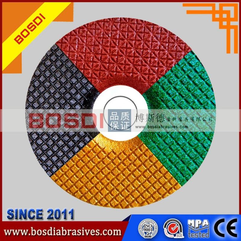 4.5" Resin Abrasive Grinding Disk/Wheel with Plastic Backing Pad, Grinding Disc/Disk/Wheel, Flexible Grinding Wheel