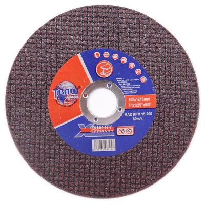 Aluminum Discs Inox Grinder Flat Wheel 4inch Disk 105mm Dremel China Cutting Disc for Metal