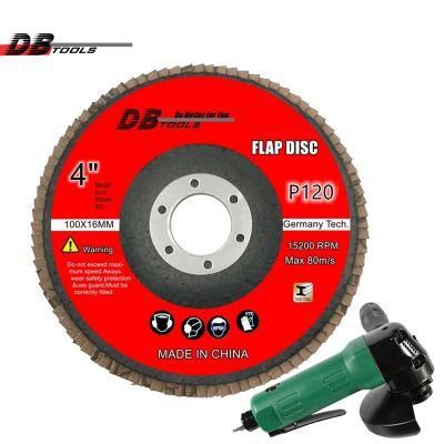 4 Inch 100mm Flap Disc Emery Disc 5/8 Inch Arbor P120