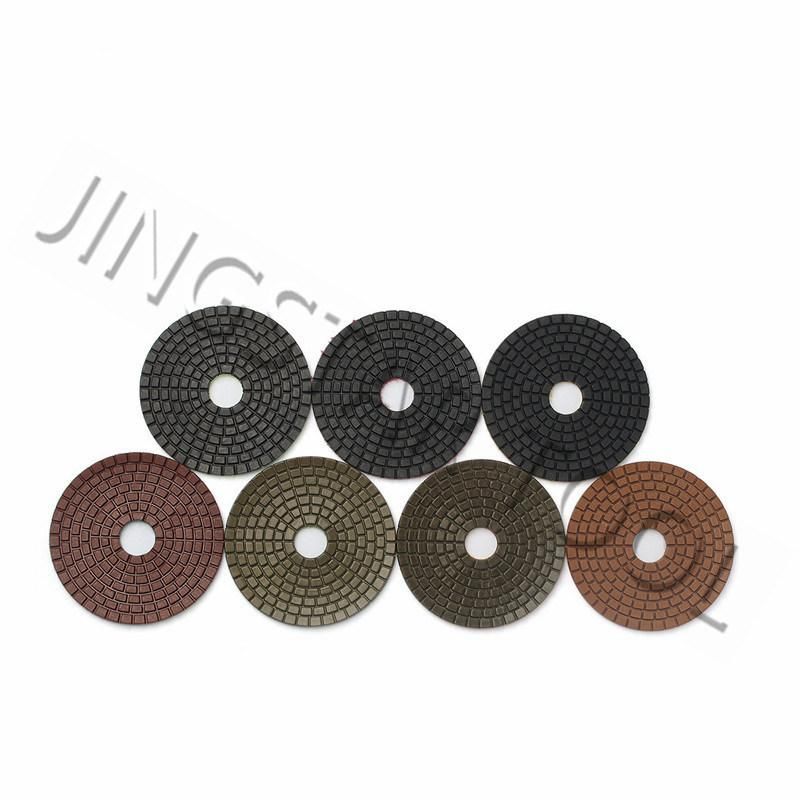 Resin Bond Wet Flexible Diamond Granite Polishing Pads Diamond for Stone Marble Grinding