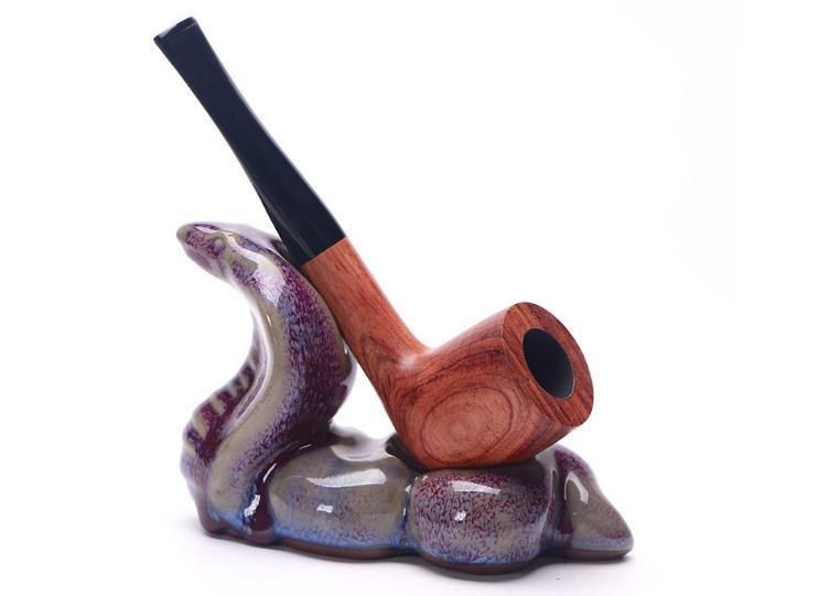 9mm Filter Solid Wood Handmade Pipe Classic Rosewood Tobacco Pipe