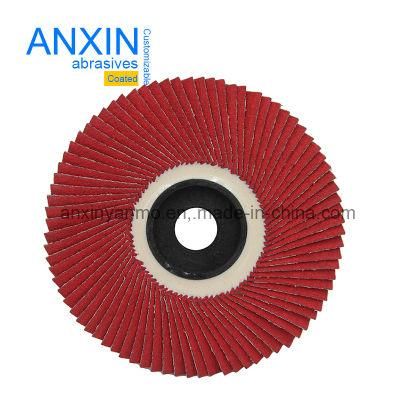 4.5&quot; 5&quot; Flexible Flap Disc Ceramic Abrasive Grain Grinding Wheel Grind Steel