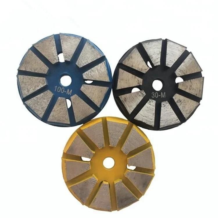 3 Inch D80mm Diamond Grinding Wheel with Ten Segments Diamond Grinding Disc for Concrete and Terrazzo Floor