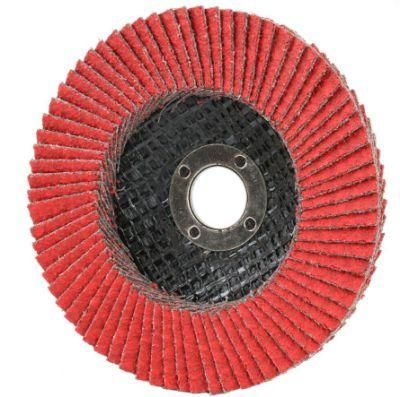 4&quot; Power Tools Flap Disc Ceramic Type 27 Angle Grinder Disc for Stainless Steel