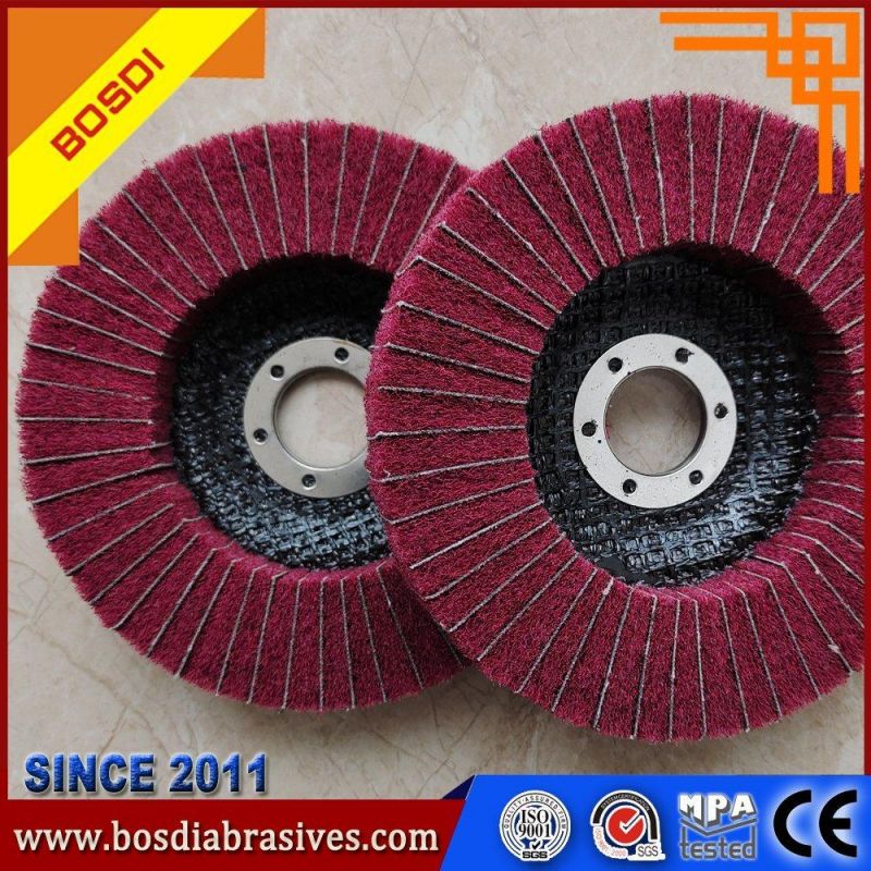 5" Inch Non Woven Upright Flap Wheel for Polishing Tainless Steel