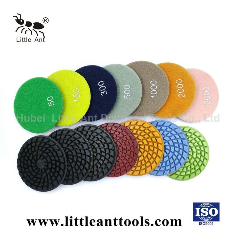 Floor Polishing System Diamond Resin Polishing Pads with Dry and Wet Use