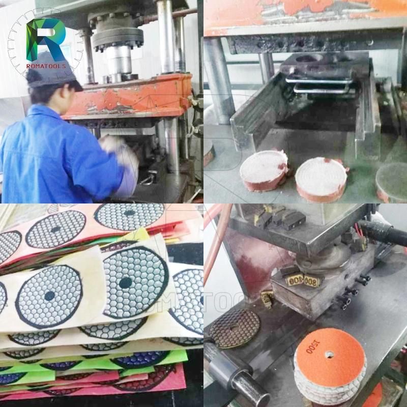 Professional Quality 3 Steps Wet Flexible Polishing Pads