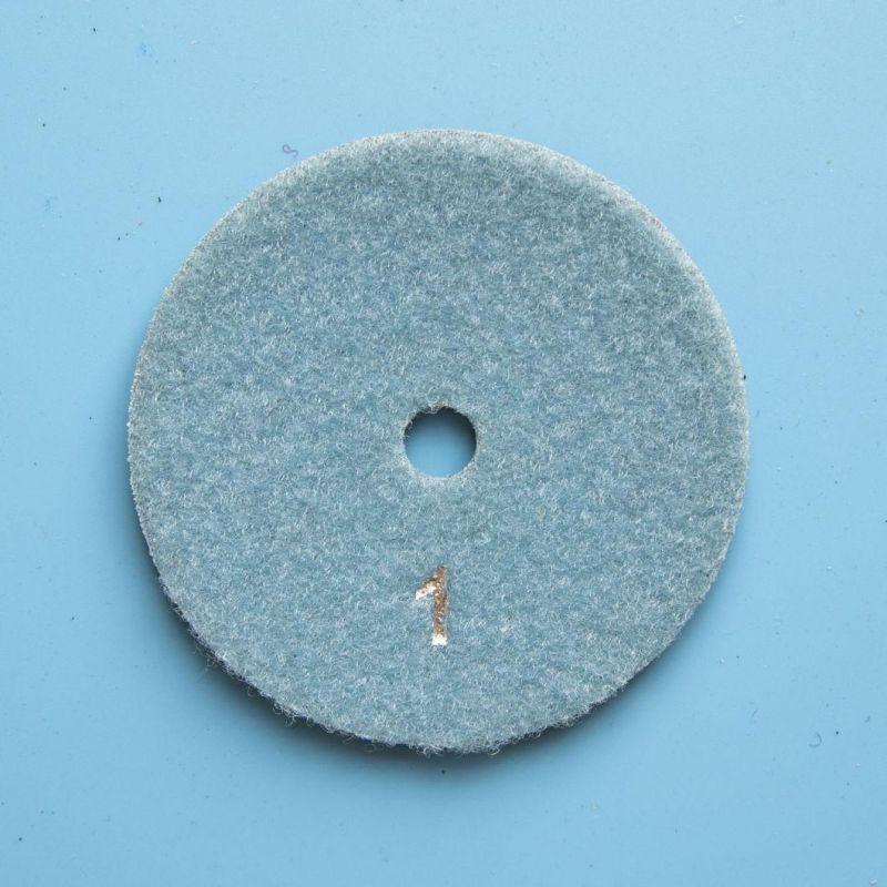 Qifeng Power Tool 3-Step Abrasive Diamond Resin Bond Tools Wet Polishing Pads for Marble