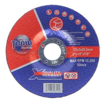 125mm Factory Resin Abrasive Cutting Disc Durable Grinding Wheel Blade Metal Angle Grinder for Cutting Metal, Stainless Steel