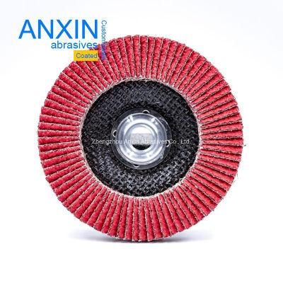 Ceramic Flap Disc with Metal Thread Hub