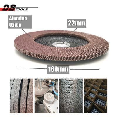 7&quot; 180mm Flap Disc Grinding Disc 22mm Hole Abrasive Tools for Iron Industrial Grade Metal