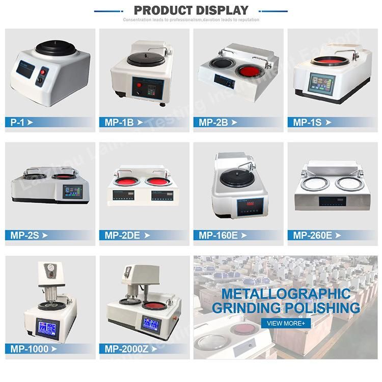 Single Disc Metallographic Sample Grinder Polisher for Laboratory