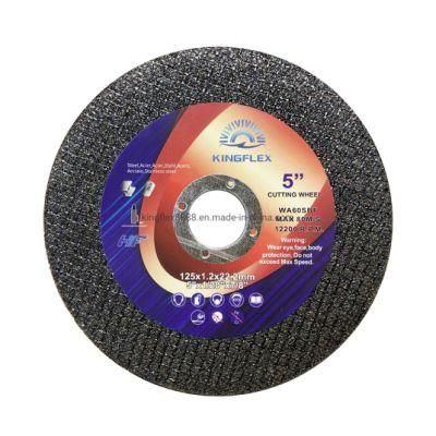 Super Thin Cutting Wheel, 125X1.2X22.23mm, 2nets Black, for Stainless Steel