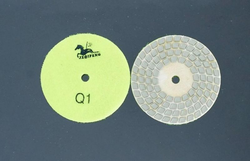 Best Qifeng Power Tool 4 Steps Resin Bond Diamond Dry Polishing Pads for Nature Stones