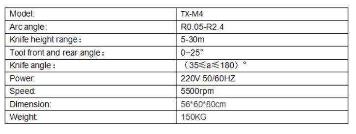 Txzz Tx-M4 High Precision PCD Blade, Alloy Blade, CBN Blade, Boron Nitride Grinder with CE