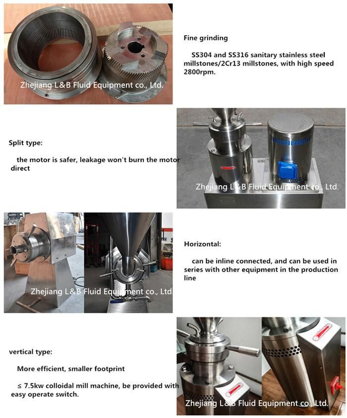 Food Grade Chilli Sauce Colloid Mill (JML)