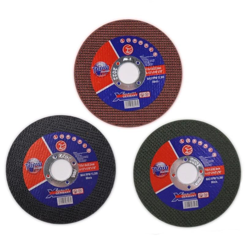 4.5" 115X1.6X22.2mm Steel Metal Cut off Wheel Cutting Disc for Industry Factory Use