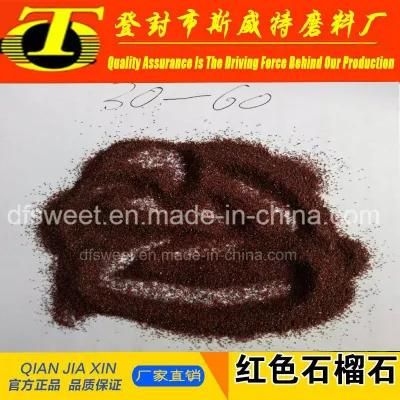 Red Garnet Sand for Sandblasting and Waterjet Cutting