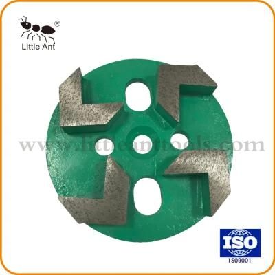 4&quot;/100mm Metal Bond Diamond Segment Grinding Plate Abrasive Disk Hardware Tools for Concrete Stone