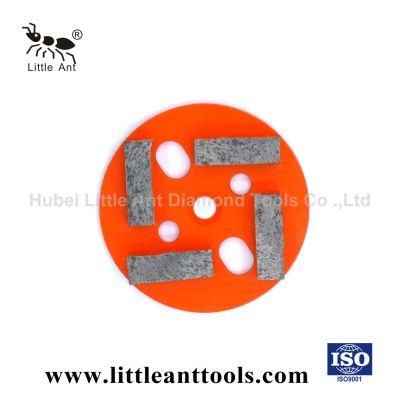 4 Segments Diamond Trapezoid Grinding Plates for Concrete Floor Polishing
