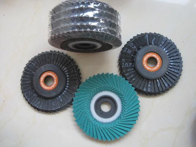 4" Factory Direct Supply Flexible Slashed Flap Disc with Abrasive Cloth, Grinding Wheel, Mop Wheel, Sanding Disc, Polishing Grinding Wheel, for Metal Tube Steel