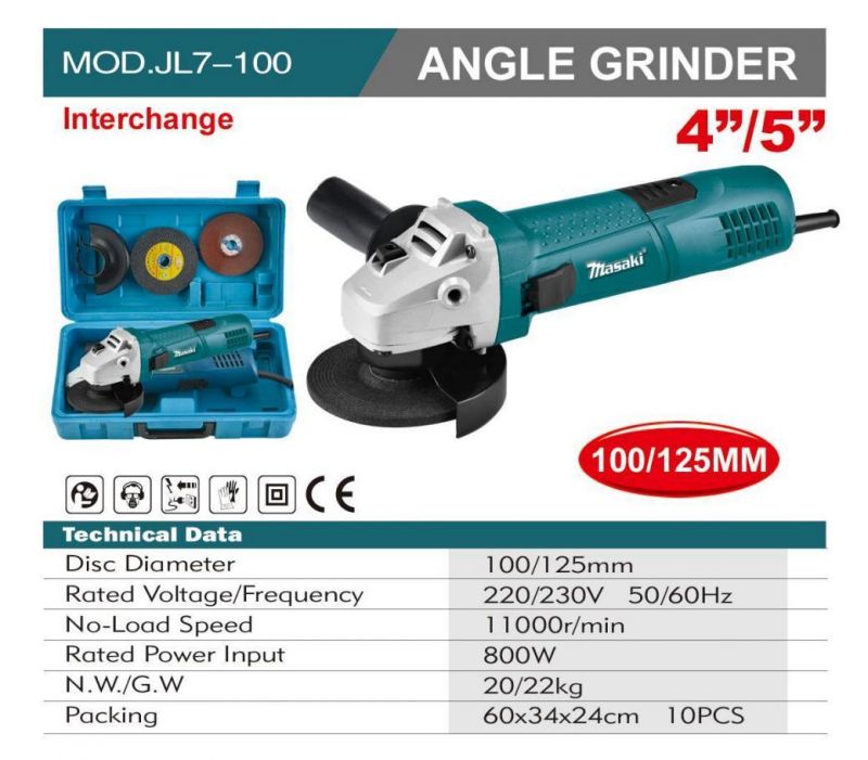 Professional High Performance Electric Power Tools Supplier Electric Angle Grinder