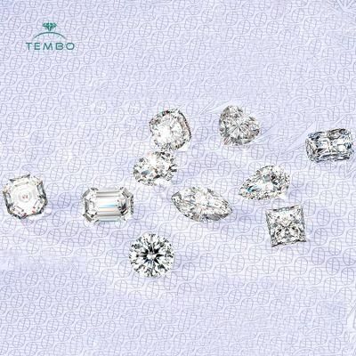 Tembo Loose Diamond CVD Blue Polished Diamonds Lab Grown Round Cushion Brilliant Cut Lab Grown Diamond