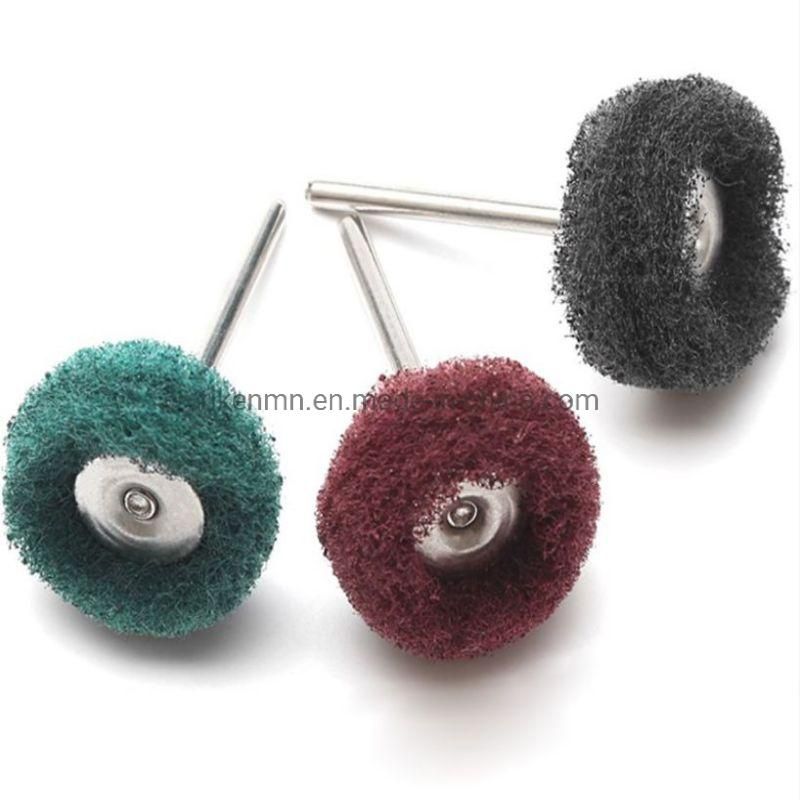 3mm Hanld Non Woven Grinding Polishing Wheels Head Flap Wheel for Jade Surface Buffing Care