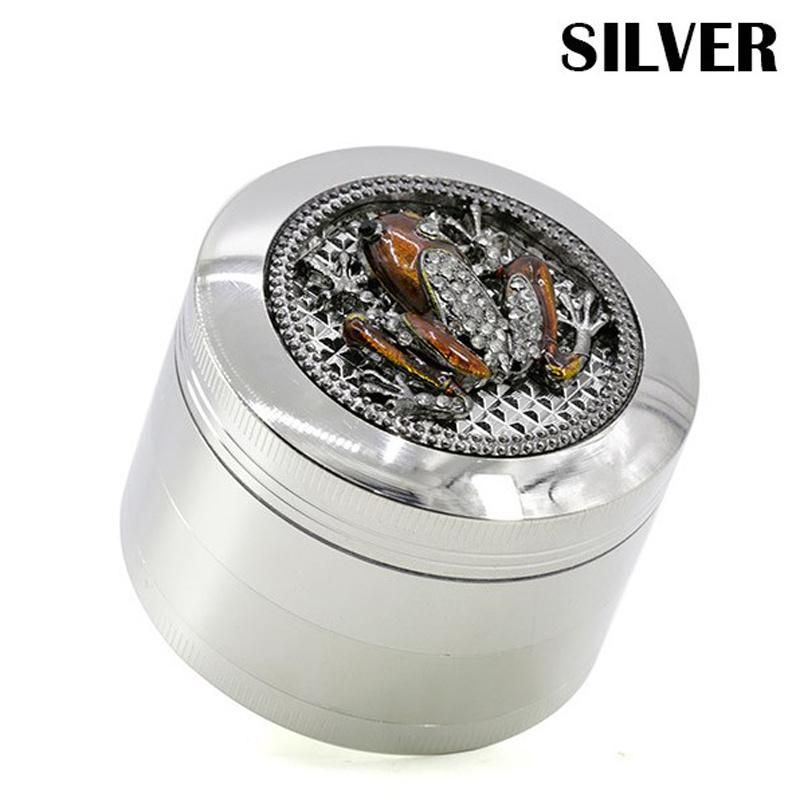 Custom 4 Parts Zinc Alloy Dry Herb Crusher 63mm Grinder