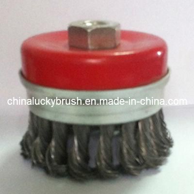 5 Inch Heavy Duty Twist Knot Flat Cup Brush (YY-099)