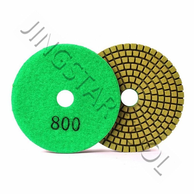 Resin Flexible Wet Diamond Marble Concrete Stone Polishing Pads