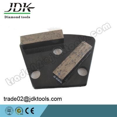 Double Rectangle Segment Diamond Trapezoid Grinding Plates for Concrete Grinding