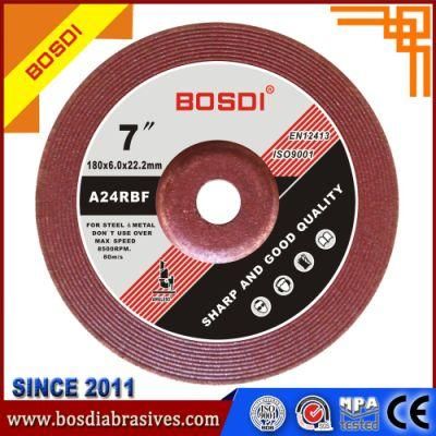 7&quot; Single Crystal Alumina Material Abrasive Resin Grinding Wheel for Stainless Steel, Grinding Wheel