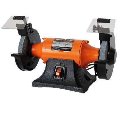 High Quality Electrical 240V 1100W 250mm Industrial Bench Surface Grinder with Eyeshield