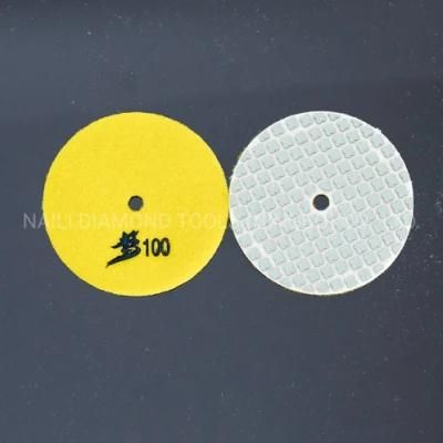 3 Inch/4 Inch Abrasive Tools 7 Steps Dry Polishing Pads for Marble/ Granite