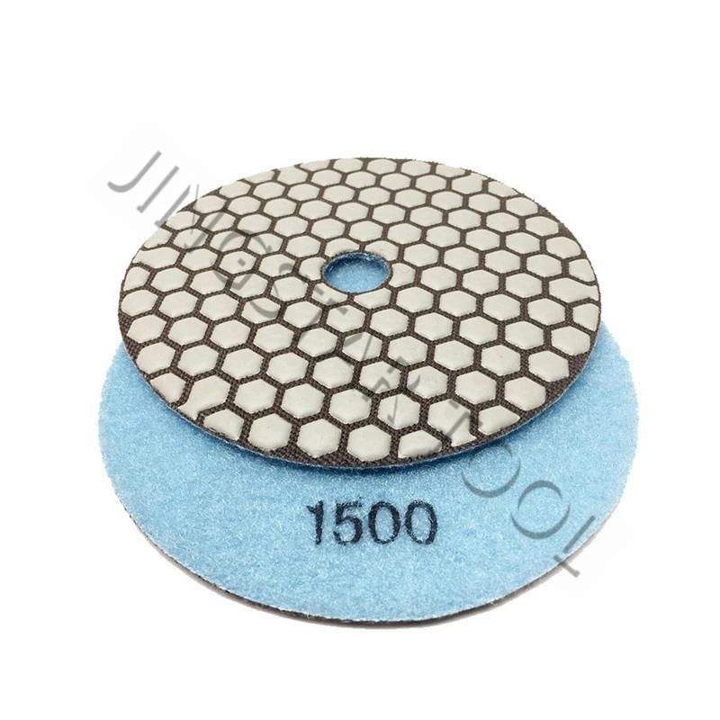 Dry Used Diamond Flexible Glass Polishing Pads for Marble and Granite