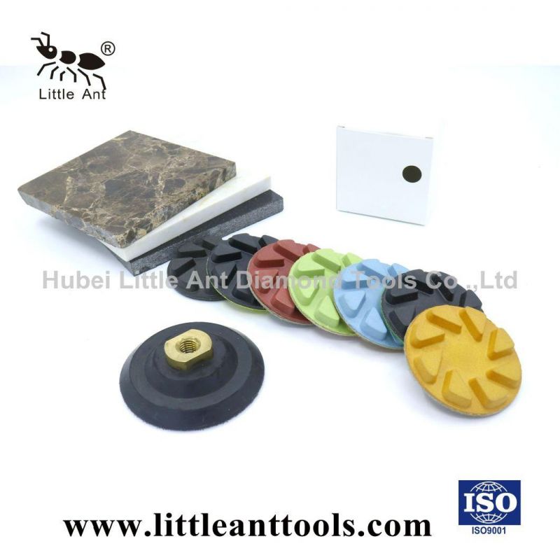 80mm Grit 50-3000 Resin Floor Diamond Polishing Pad Used for Quartz