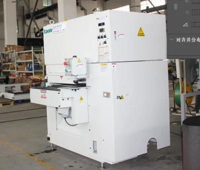 Double Sided Plate Deburring, Edge Rounding and Oxide Removal Machine