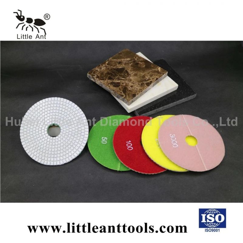 6" Resin Pads Wet Diamond Polishing Pad for Light Granite, Marble with Good Gloss