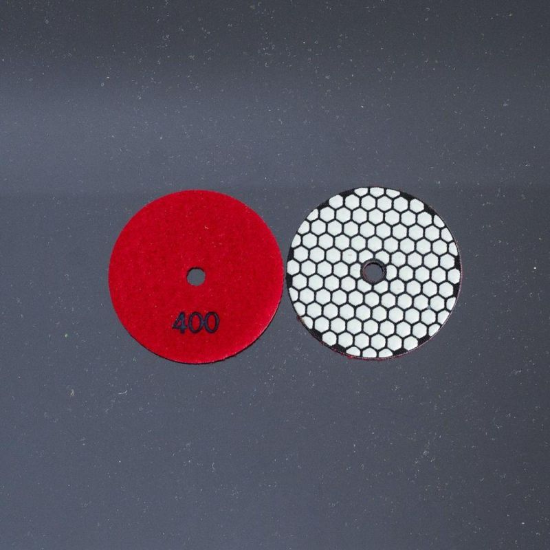 Qifeng Manufacturer Power Tool Factory Direct Sale 80mm/3" 7 Steps Diamond Resin Bond Dry Polishing Abrasive Pads for Granite/Marble